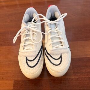 Nike - White, Teal, and Pink Lacrosse Cleats